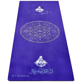 Tapis de yoga épais 6mm namasté indigo