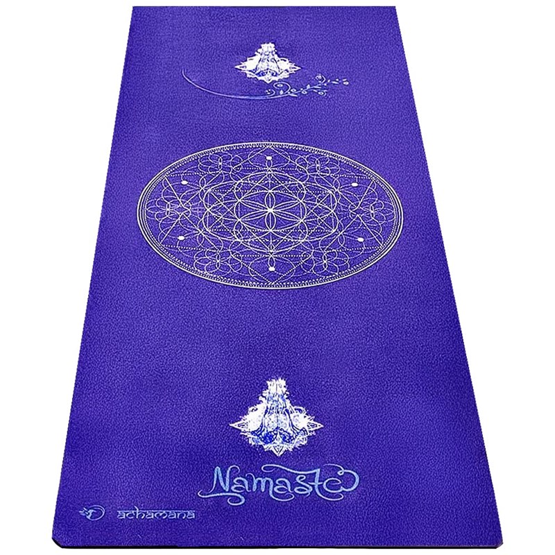 Tapis de yoga épais 6mm namasté indigo