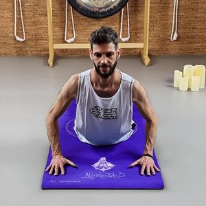 Tapis de yoga épais 6mm namasté indigo