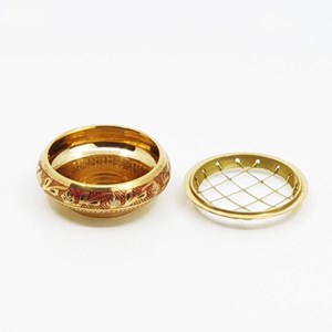 Petit encensoir bronze gravé avec grille