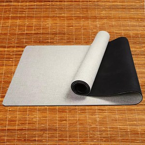 Tapis yoga chanvre fleur de lotus