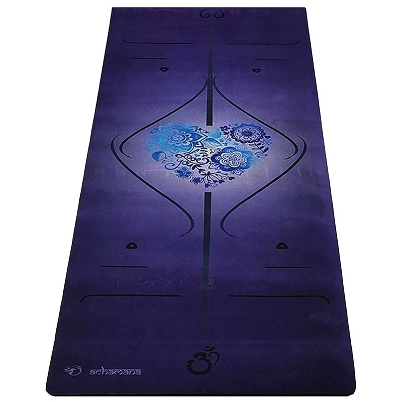Tapis yoga épais 6 mm marqueurs indigo