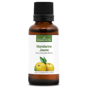 Mandarine jaune - huile essentielle bio - 30ml garantie chromacert® - chémotypée