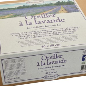 Oreiller à la lavande bio - 40 x 60 cm