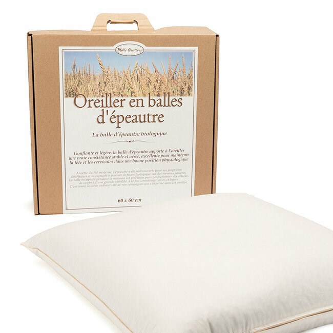 Mille Oreillers - Oreiller Grand Epeautre bio 60x60 cm