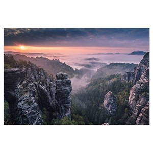 Tableau paysage sunrise on the rocks