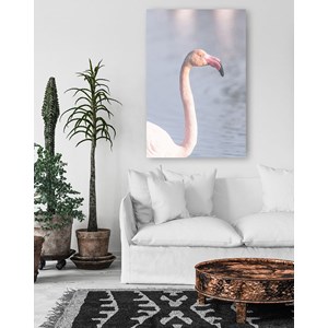 Tableau pastel pink flamingo