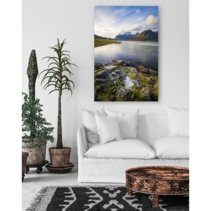 Tableau paysage lac glacière
