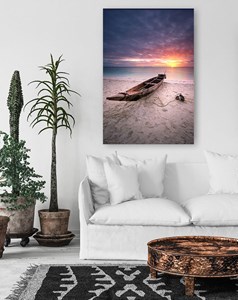Tableau paysage zanzibar sunset