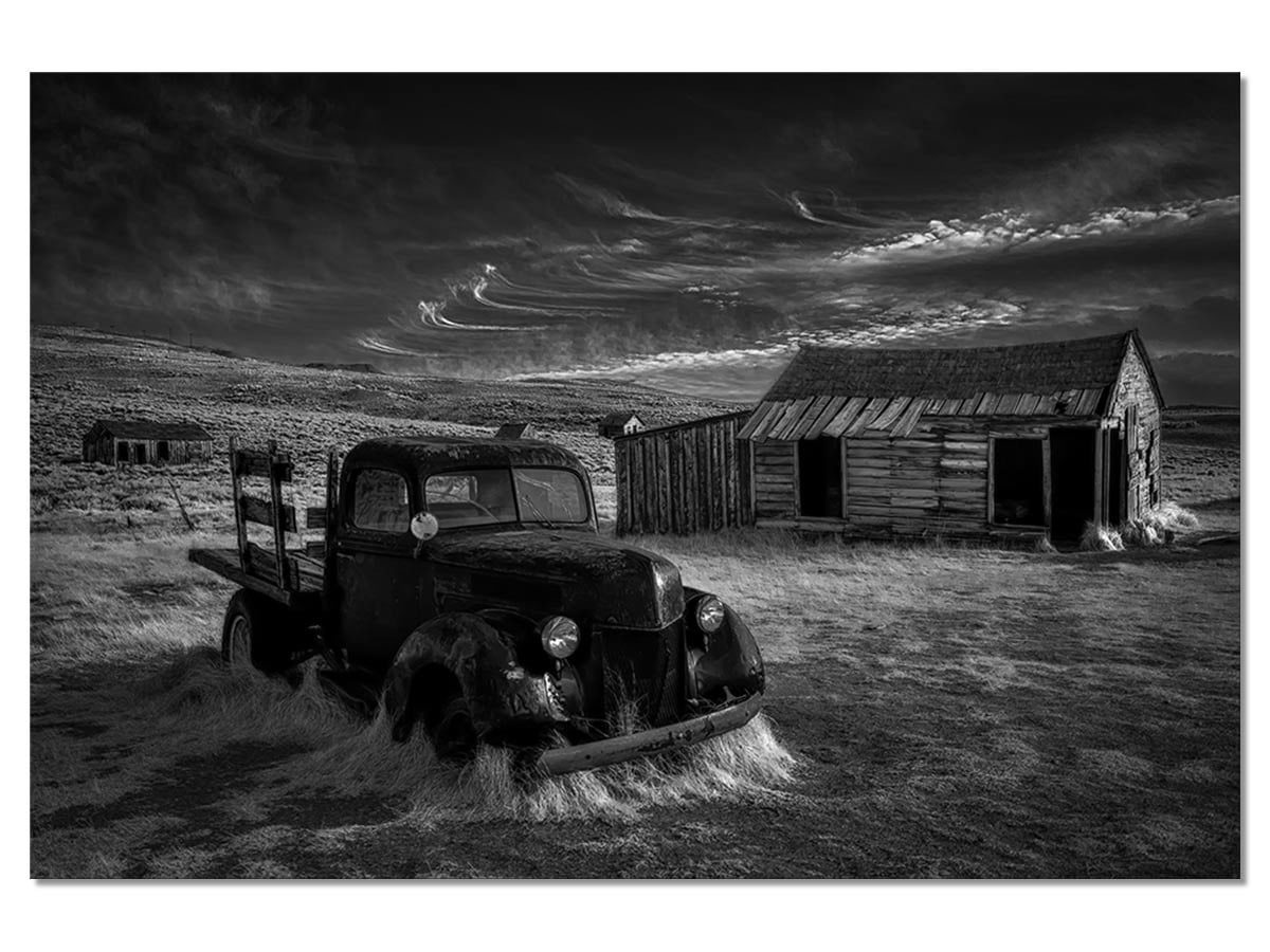 Tableau noir et blanc orage Nature D couvertes