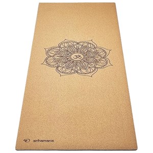 Tapis de yoga liège mandala 5mm