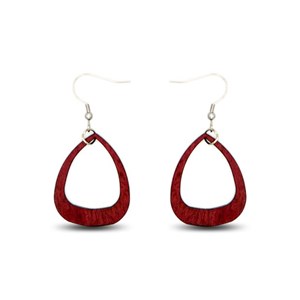 Boucles  d'oreille  en bois  multicolore