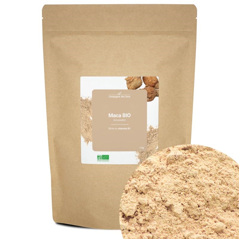 Maca bio - 1kg (en poudre) - riche en vitamine b1