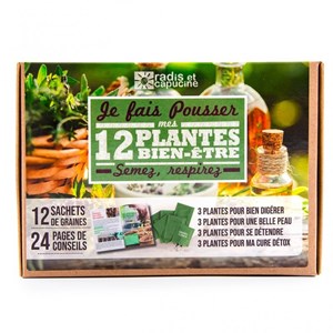 Coffret 12 graines plantes de bien-être