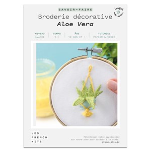 Kit broderie green - aloe vera