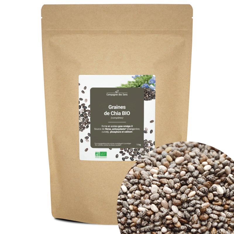 La Compagnie des Sens - Graines de chia bio - 1kg