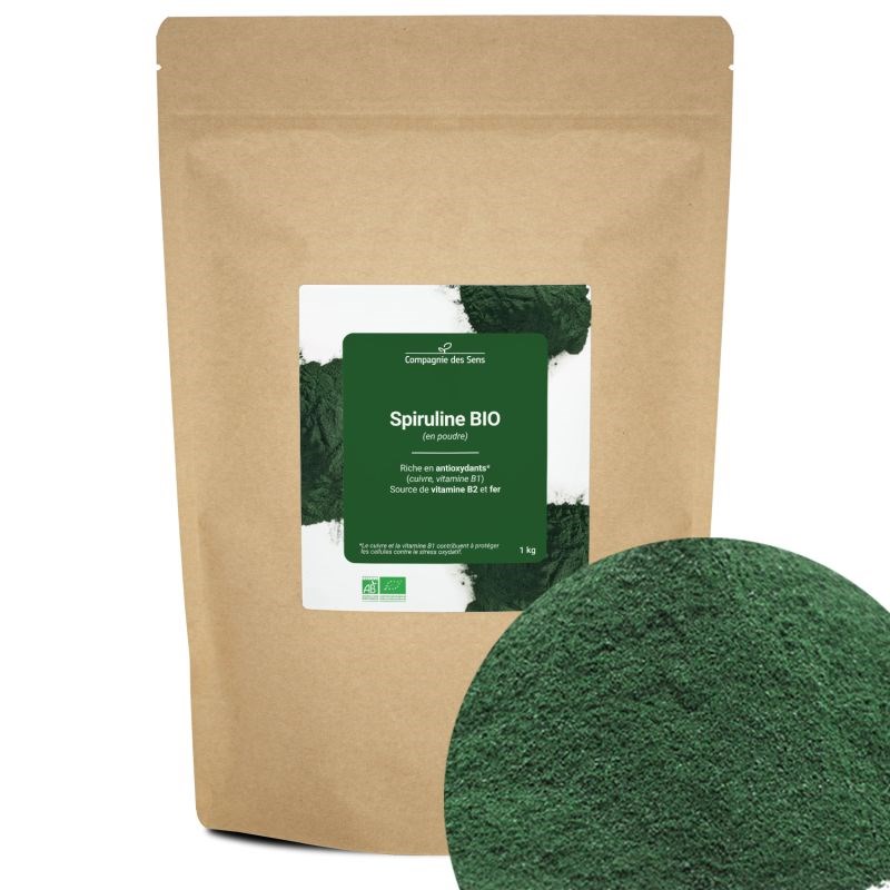 La Compagnie des Sens - Spiruline bio - 1kg (en poudre) - riche en antioxydants