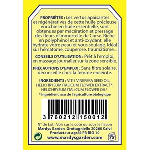 Huile d'immortelle corse 50ml