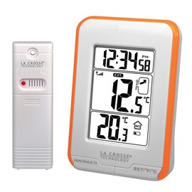 Station de temp. Int ext orange