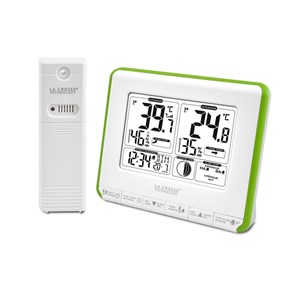 Station de temp, lune, alertes vert