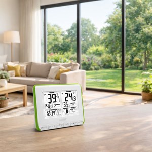 Station de temp, lune, alertes vert