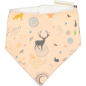 Bavoir bandana lior rose