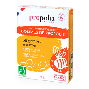 Gommes propolis, gingembre & citron bio