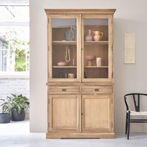 Vaisselier en teck massif 120 cm