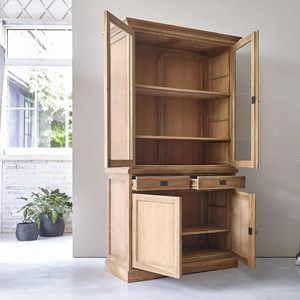 Vaisselier en teck massif 120 cm