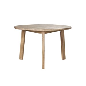 Table ronde en bois de teck 4p