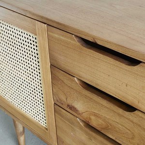 Meuble salle de bain mindi cannage