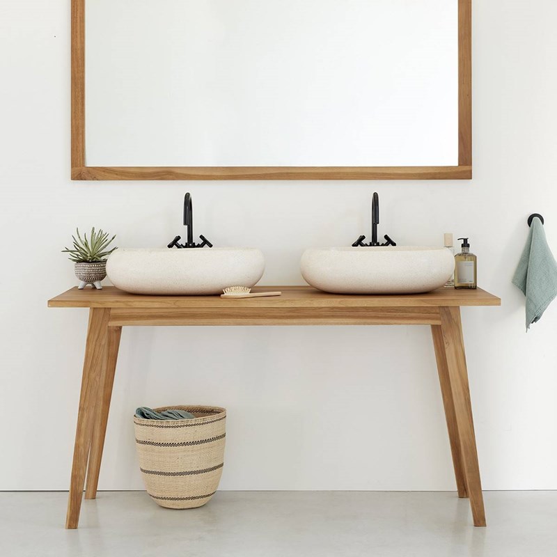 Berah Getah - Meuble salle de bain bois de teck 150