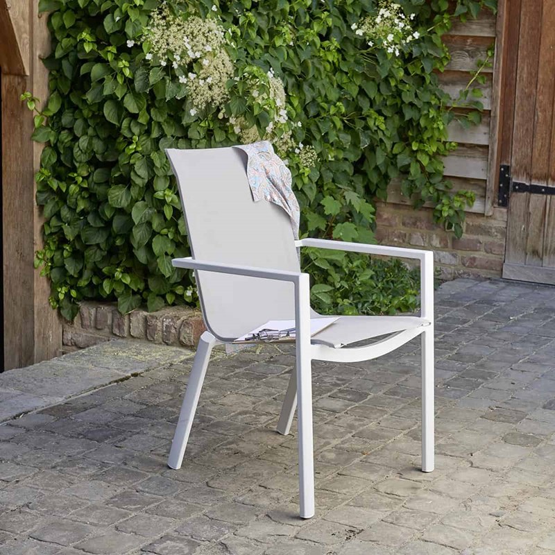 Fauteuil jardin aluminium blanc