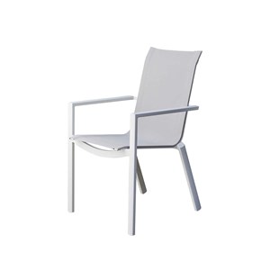 Fauteuil jardin aluminium blanc