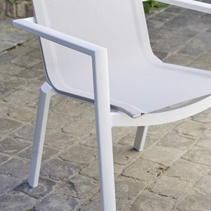 Fauteuil jardin aluminium blanc