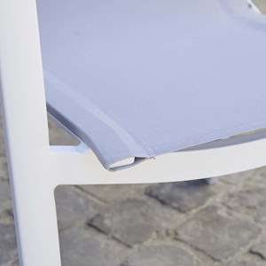 Fauteuil jardin aluminium blanc