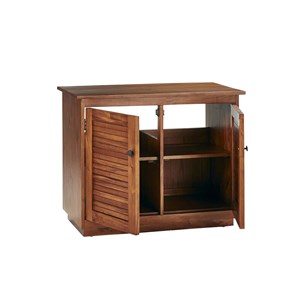 Meuble sous vasque en bois d'acajou