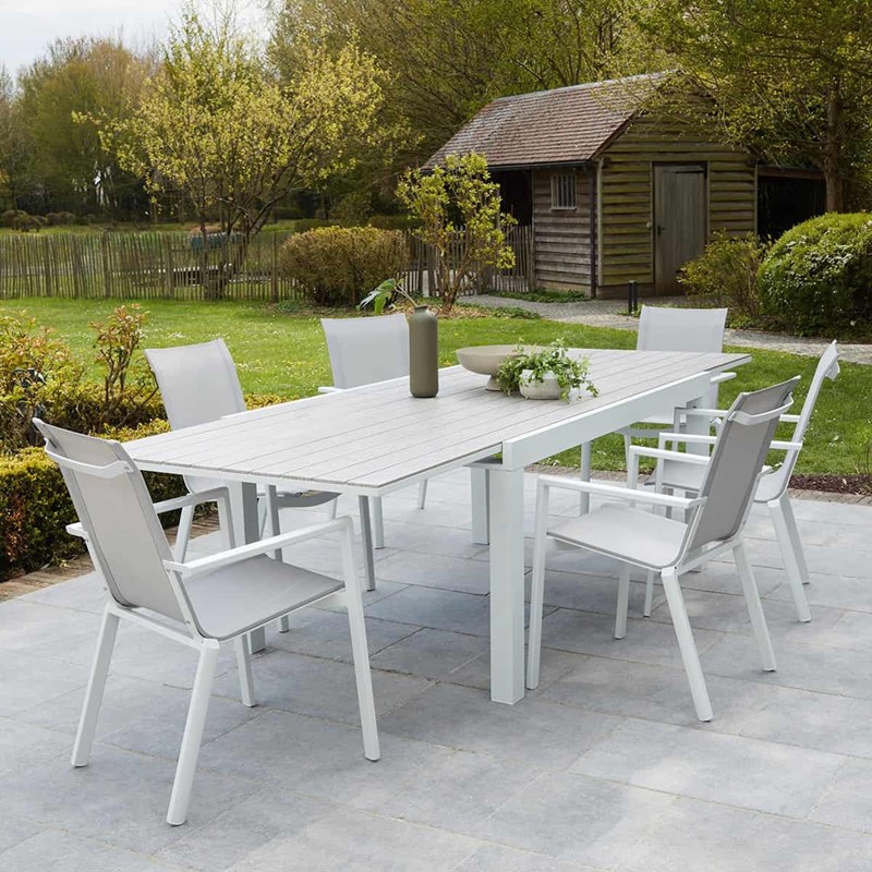 Berah Getah - Salon de jardin aluminium 6&nbsp;10 p
