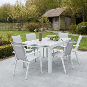 Salon de jardin aluminium 6&nbsp;10 p