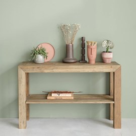 Console en bois teck recyclé fsc mixte