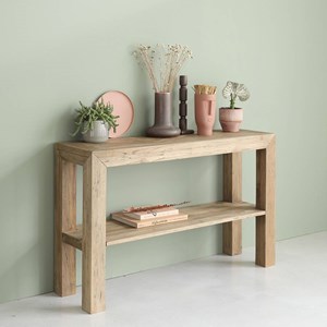 Console en bois teck recyclé fsc mixte