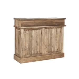 Bar en bois de teck recyclé