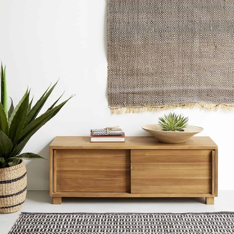 Berah Getah - Meuble tv en bois de teck 100