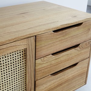 Meuble salle de bain mindi cannage