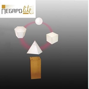 Lampe led en lévitation en bois foncé me