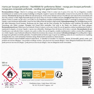 Recharge parfum pour voiture ambre