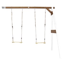 Portique mural 2 balançoire en bois wal