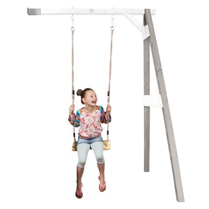 Portique mural 1 balançoire en bois wal