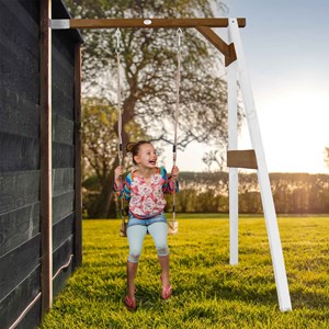 Portique mural 1 balançoire en bois wal