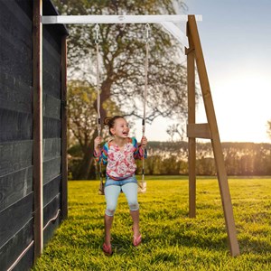 Portique mural 1 balançoire en bois wal